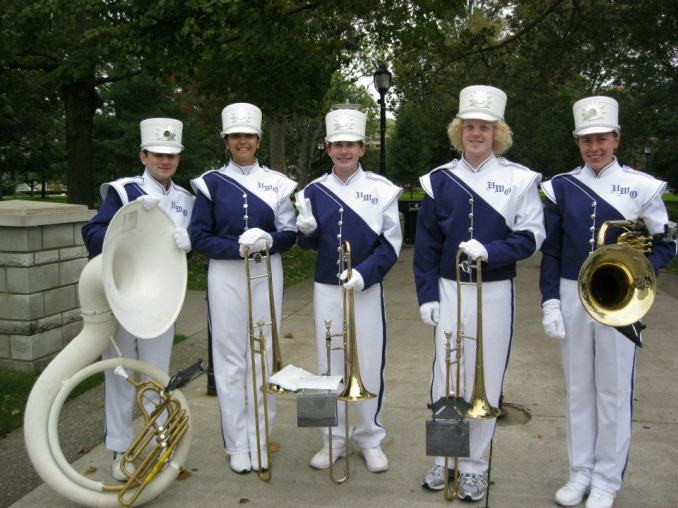 Some members of the Western Mustangs Band at Homecoming (2012)