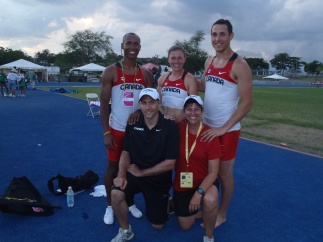 Family portrait at the 2011 Pan Am Combined Events Cup, Kingston Jamaica